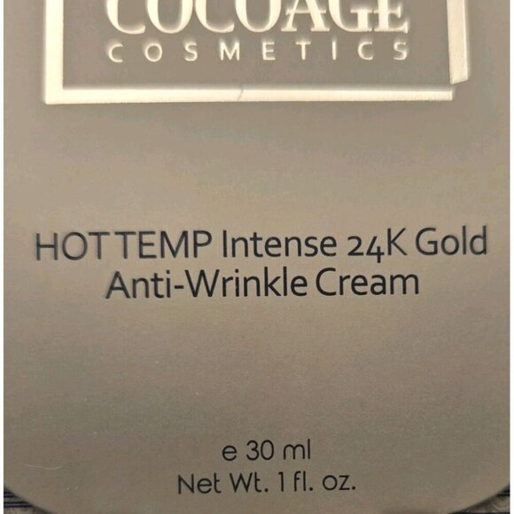 Coco Age Cosmetics 1oz 24K Gold Anti-Wrinkle Cream NEW - Picture 8 of 10